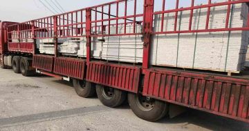 连云港 白麻荔枝面外墙干挂，工厂装车日常