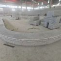 连云港 芝麻白异形坐凳，自然面光面弧形加工
