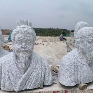 连云港 白麻花岗岩石材人物立体雕刻