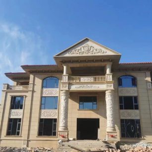 连云港 黄金麻花岗岩别墅外墙干挂