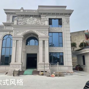 连云港 白麻花岗岩别墅外墙干挂