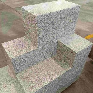 连云港 白麻花岗岩荔枝面地铺石