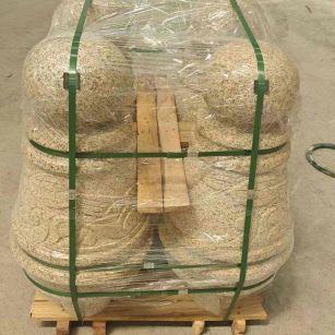 连云港 黄金麻异形定制雕花——棒棒糖挡车柱