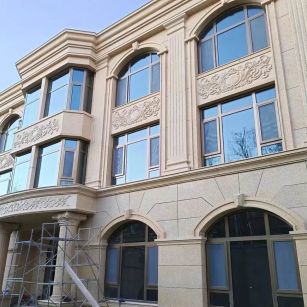 连云港 黄金麻花岗岩别墅外墙干挂