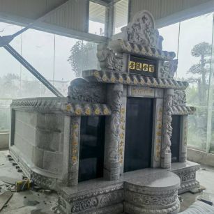 连云港 芝麻白墓碑效果展示图