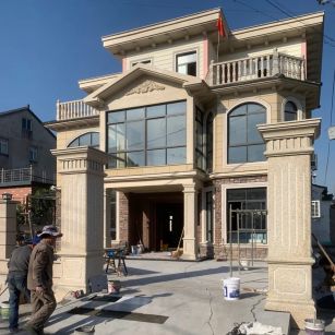 连云港 黄金麻花岗岩荔枝面别墅外墙干挂私家专属