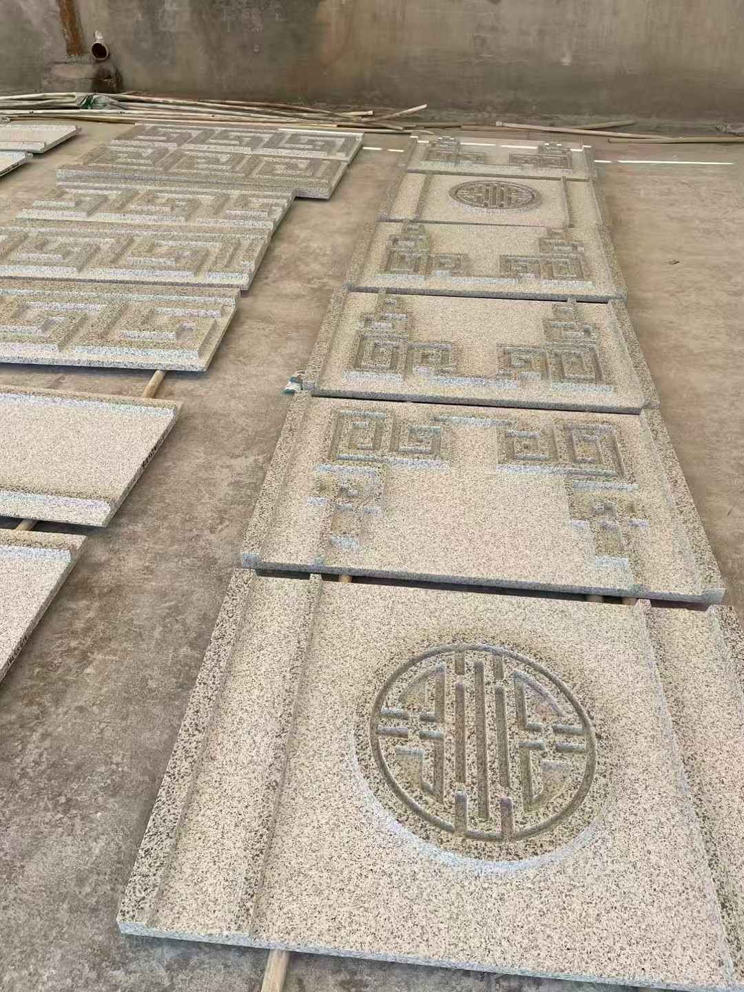 连云港 白麻花岗岩外墙立面雕刻板