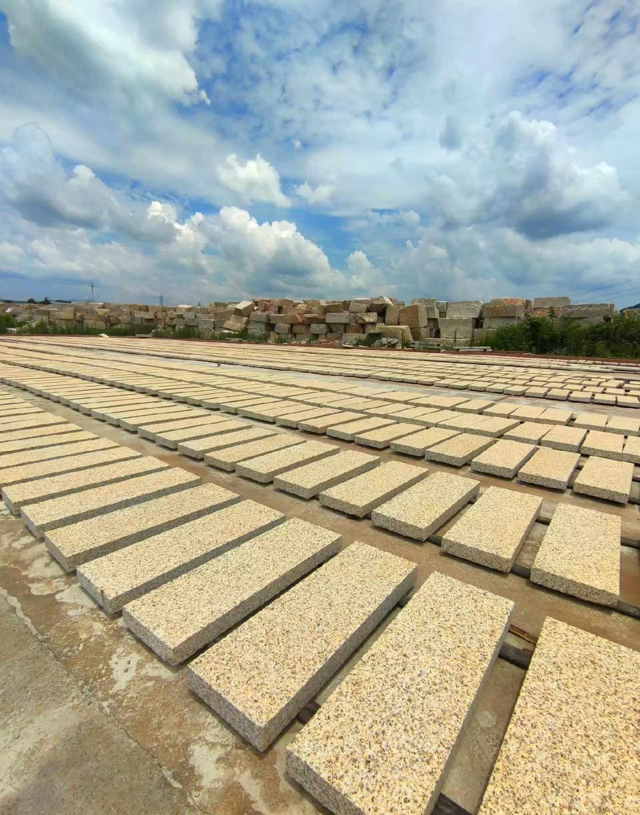 连云港 黄金麻荔枝面花岗岩石材地铺石防护中