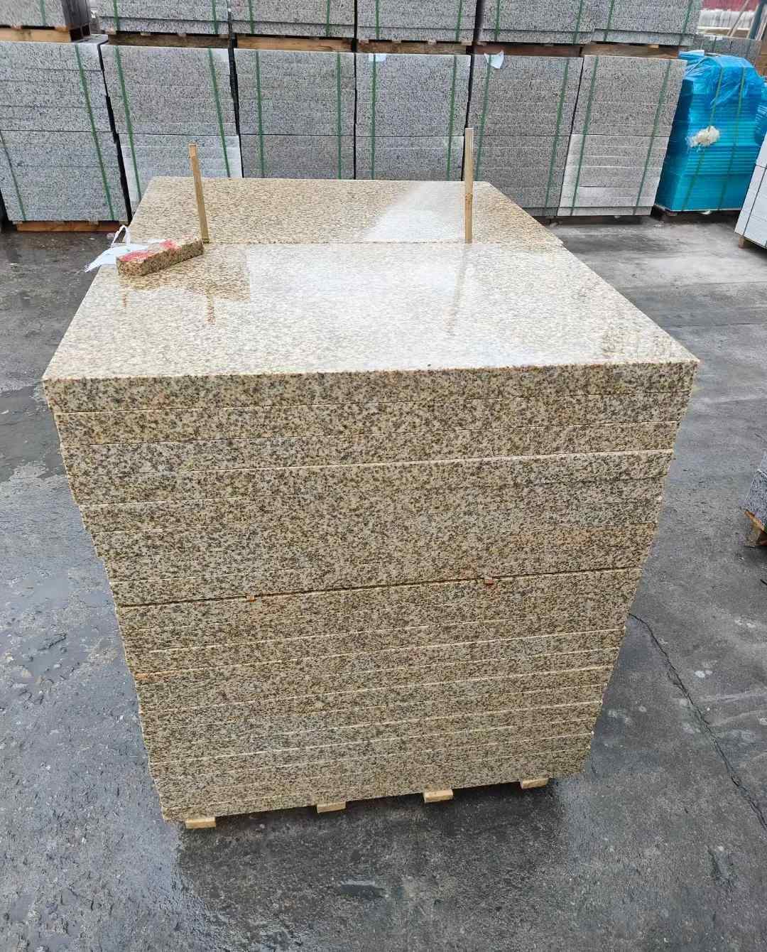 连云港 湖北黄金麻花岗岩石材荔枝面外墙石材