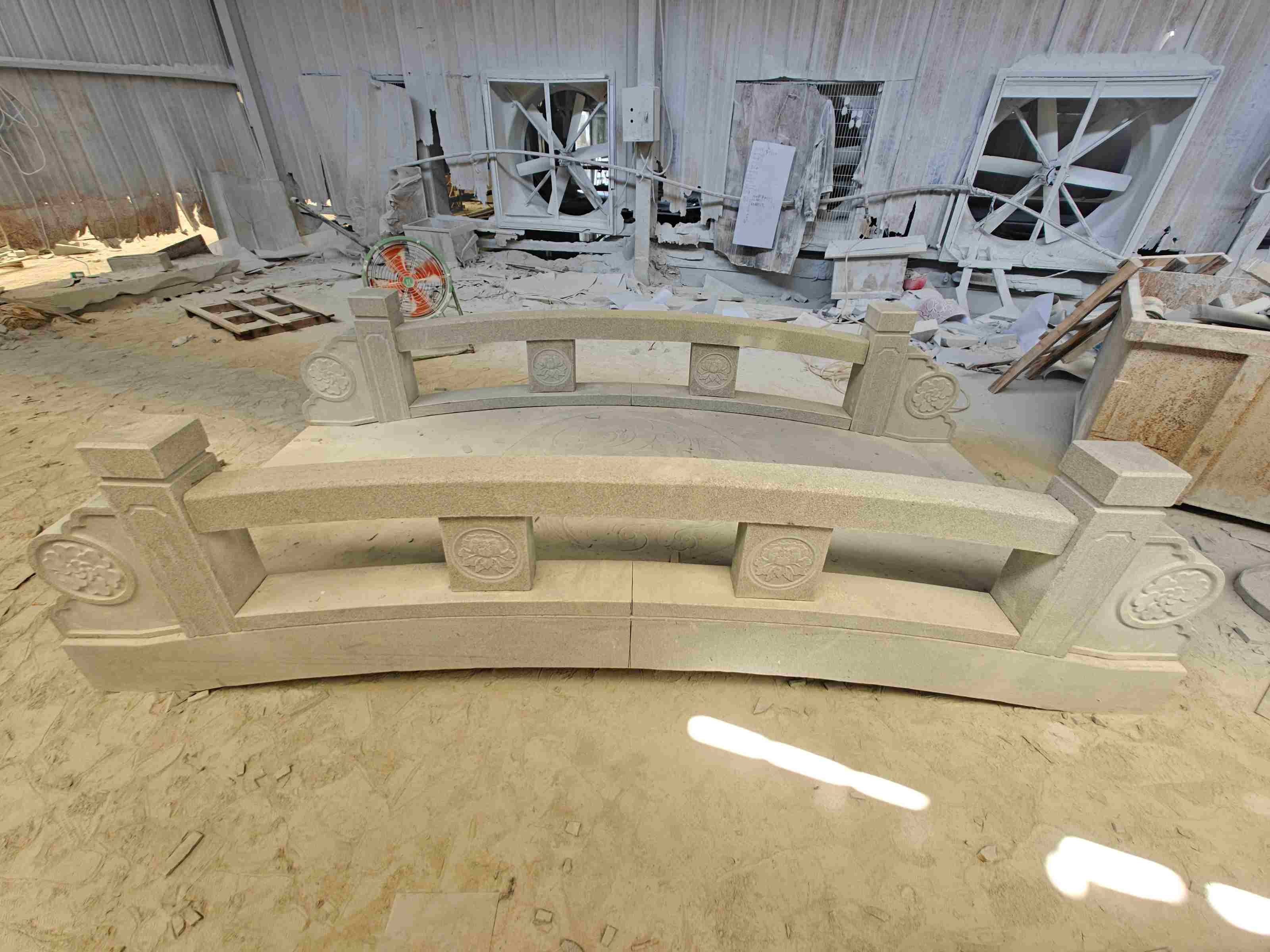 连云港 芝麻灰花岗岩异形加工-拱桥，石桥