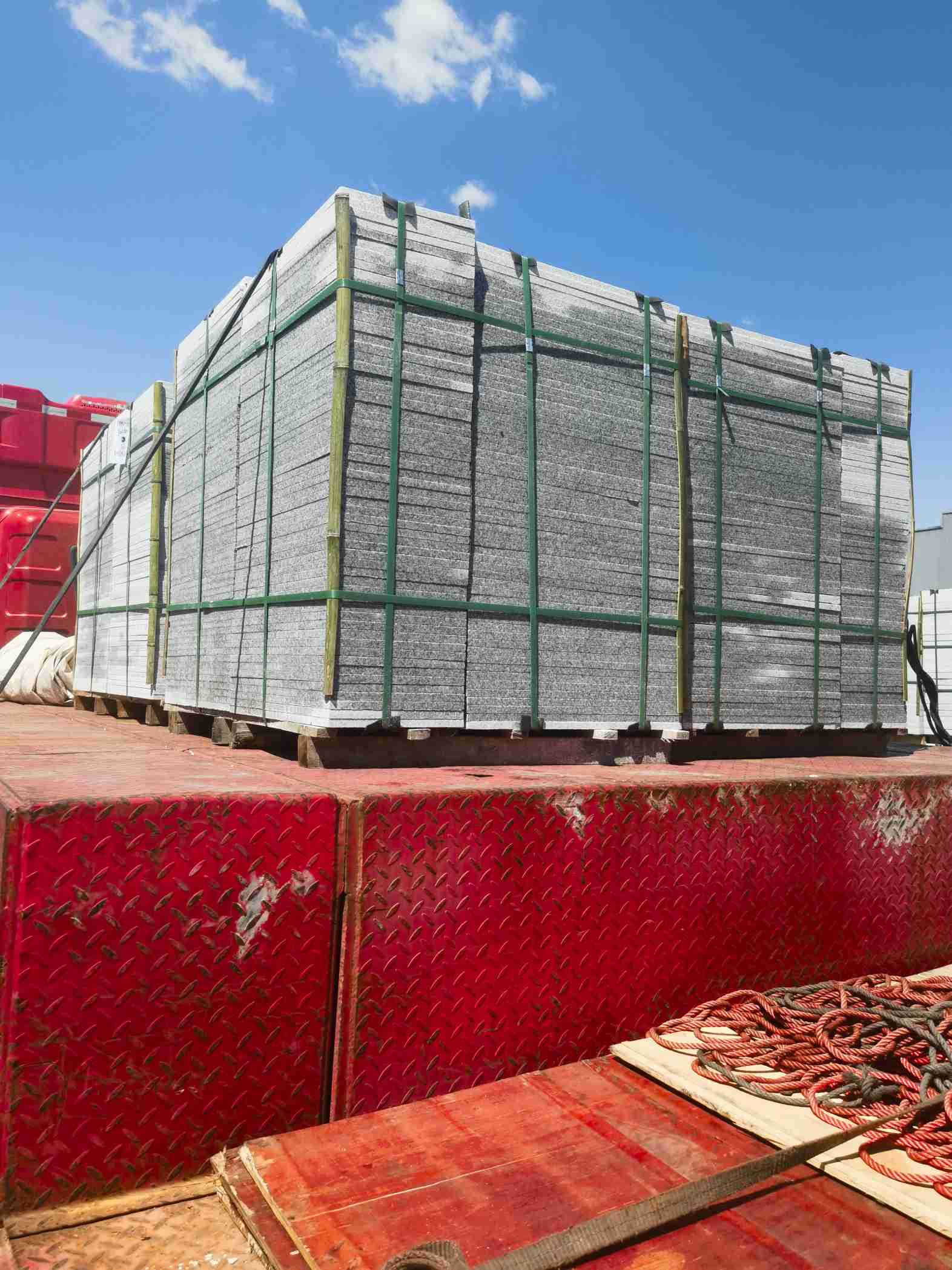 连云港 芝麻白火烧规格板地铺石300*600/600*600