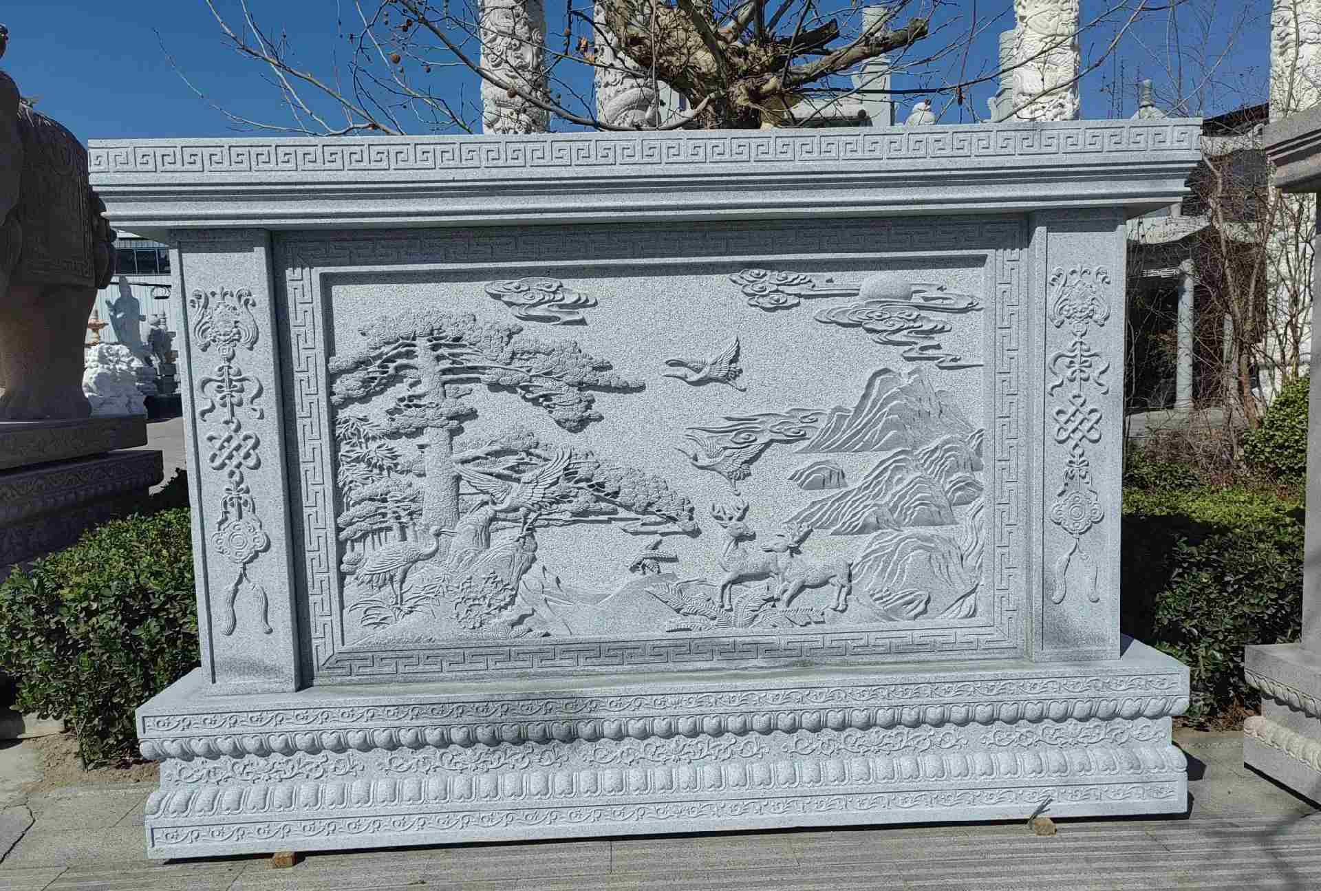 连云港 芝麻白大型照壁，屏风，影壁