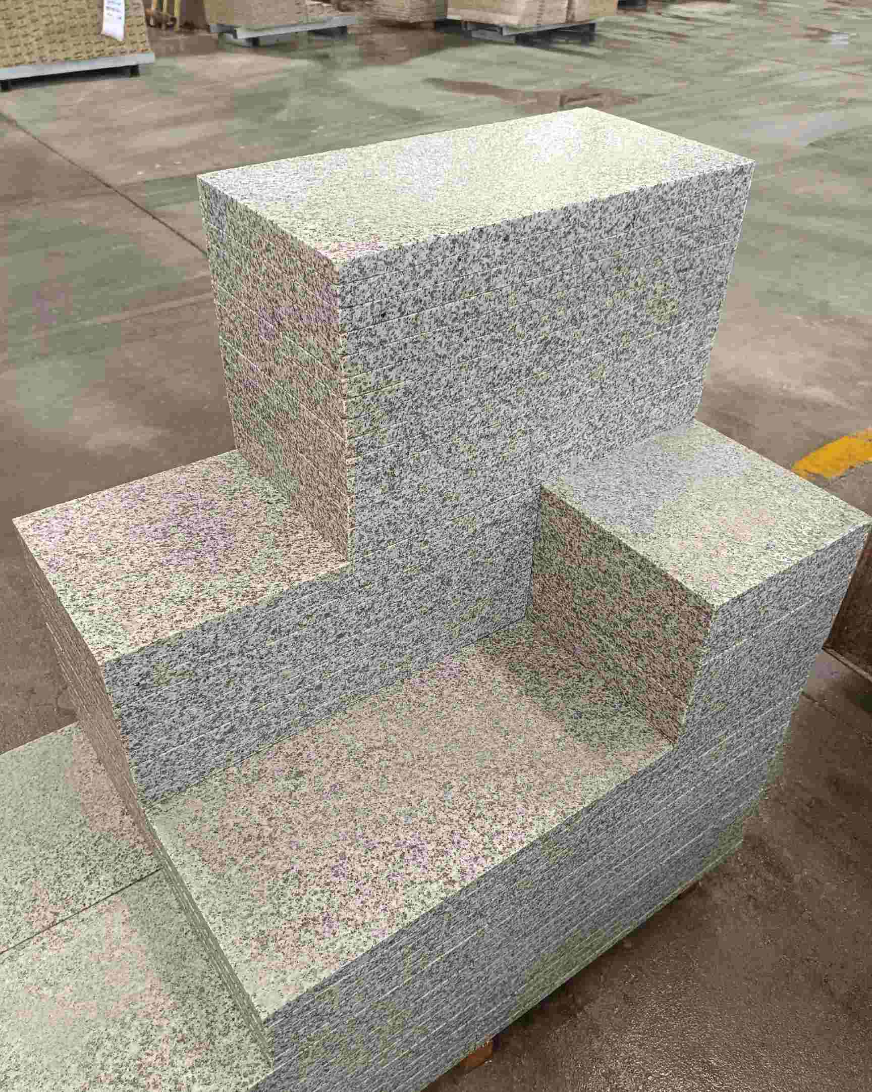 连云港 白麻花岗岩荔枝面地铺石