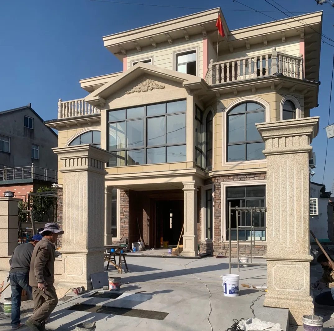 连云港 黄金麻花岗岩荔枝面别墅外墙干挂私家专属